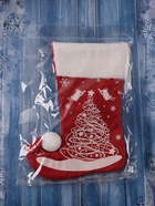 Носок для подарков «Волшебство. Ёлочка», 18×25 см, красный - Фото 2