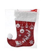 Носок для подарков «Волшебство. Оленья упряжка», 18×25 см, красный - Фото 7