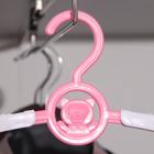 Плечики для одежды детские «Мишка», раздвижные, 28×16 см, МИКС - Фото 2