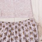 Пижама женская (джемпер, брюки) Сова-2 цвет бежевый, р-р 42 - Фото 6