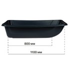 Сани рыбацкие YUGANA "С-7" 1200×700×270 мм с люверсами - Фото 2