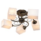 Люстра "Трейси" 5 ламп E27 60 Вт коричневый 55х55х20 см. - Фото 2