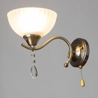 Бра "Лаура" 1 лампа E27 60 Вт античная бронза 28,5х17х21,5 см. - фото 23602407