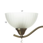 Бра "Лаура" 1 лампа E27 60 Вт античная бронза 28,5х17х21,5 см. - фото 23602410