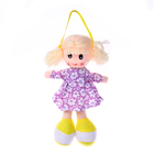 Мягкая игрушка «Кукла», в ситцевом платье, с хвостиками, цвета МИКС - Фото 3
