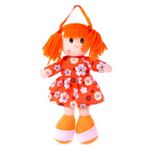 Мягкая игрушка «Кукла», в ситцевом платье, с хвостиками, цвета МИКС - Фото 4