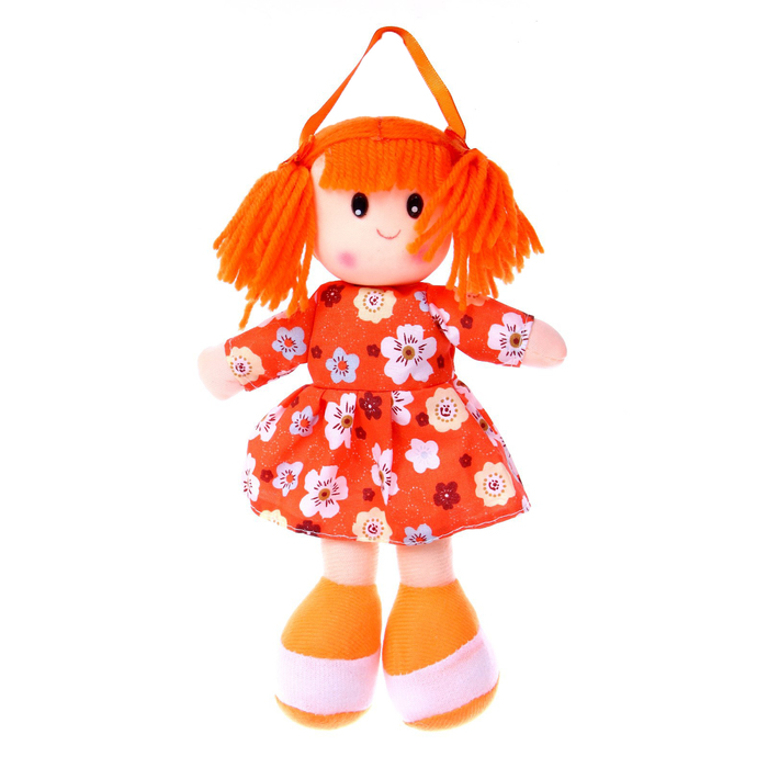 Мягкая игрушка «Кукла», в ситцевом платье, с хвостиками, цвета МИКС - фото 1905310665