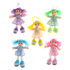 Мягкая игрушка «Кукла», в ситцевом платье, с хвостиками, цвета МИКС - фото 3654055