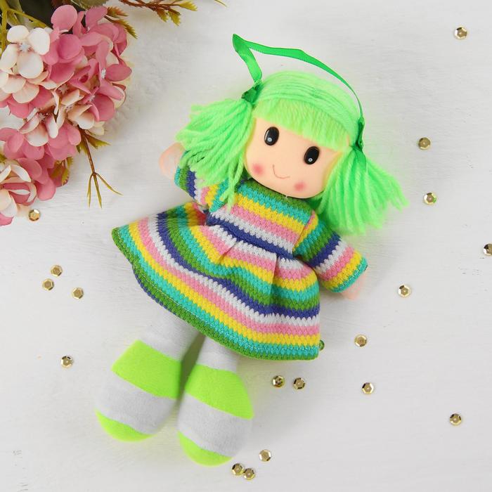 Мягкая игрушка «Кукла», в вязаном платье, цвета МИКС - фото 1905310668