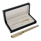 Ручка подарочная, перьевая, в кожзам футляре, золотистый, «Люксор» - Фото 2