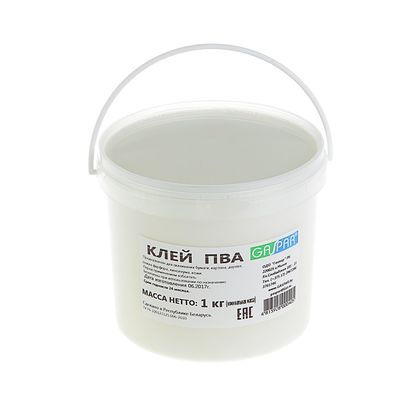 Клeй ПВА банка 1000 г, GASPAR