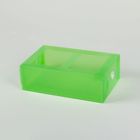 Короб для хранения выдвижной 18х30х10 см "Моно" цвет зеленый - Фото 1