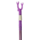 Съемник для одежды телескопический,труба в цвет вилки,L=101-158,вилка8*5,с крючком,цвет микс - Фото 3