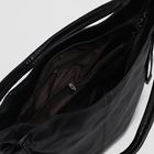 Сумка женская, отдел с перегородкой на молнии, наружный карман, цвет чёрный - Фото 5