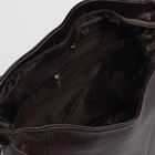 Сумка женская, отдел с перегородкой на молнии, 3 наружных кармана, цвет коричневый - Фото 5