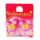 Серьги-клипсы детские "Выбражулька" мышка с бантом, цвет МИКС - Фото 1