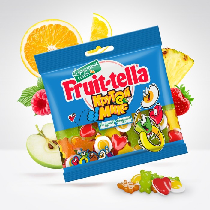 Мармелад Fruittella крутой микс, с фруктовым соком, 150 г - Фото 1
