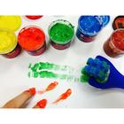 Набор красок пальчиковых 6 цветов, 750г, JOVI, с аксессуарами, пластиковый контейнер, ДЛЯ МАЛЫШЕЙ - Фото 8