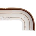 Карниз двухрядный «Ультракомпакт. Моцарт», 180 см, декоративная планка 7 см, цвет золото  (артикул 2738994)  большой выбор товаров оптом и в розницу по низким ценам с доставкой