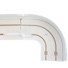 Карниз двухрядный «Ультракомпакт. Моцарт», 280 см, с декоративной планкой 7 см, цвет белое золото  (артикул 2739010)  большой выбор товаров оптом и в розницу по низким ценам с доставкой