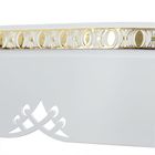 Карниз двухрядный «Ультракомпакт. Моцарт», 280 см, с декоративной планкой 7 см, цвет белое золото  (артикул 2739010)  большой выбор товаров оптом и в розницу по низким ценам с доставкой