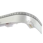 Карниз двухрядный 180 см, с декоративной планкой 7 см "Ультракомпакт. Моцарт", цвет серебро - Фото 1