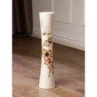 Ваза керамическая "Кубок", напольная, цветы, белая, 46 см, авторская работа - Фото 2