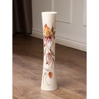 Ваза керамическая "Кубок", напольная, цветы, белая, 46 см, авторская работа - Фото 4