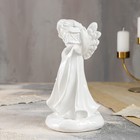 Статуэтка "Ангел с фонарем", белая, 24 см - Фото 2