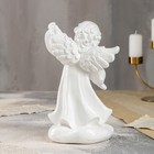 Статуэтка "Ангел с фонарем", белая, 24 см - Фото 3