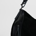 Сумка женская на молнии, 1 отдел с перегородкой, 3 наружных кармана, цвет чёрный - Фото 4