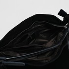 Сумка женская на молнии, 1 отдел с перегородкой, 3 наружных кармана, цвет чёрный - Фото 5