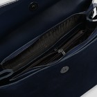 Рюкзак мол L-10163, 30*10*31, замша, отдел с перег на молнии, 3 н/кармана, синий - Фото 5