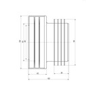 Манжета для унитаза ORIO C-198, d=90-105 x 100-110 мм, прямая - Фото 5