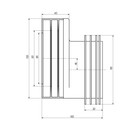 Манжета для унитаза ORIO C-197, d=90-105 x 100-110 мм, эксцентрическая, 19 мм - фото 24546312