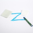 Восковой карандаш-корректор ZEBRA от сколов и царапин, с аппликатором, синий - Фото 1