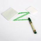 Восковой карандаш-корректор ZEBRA от сколов и царапин, с аппликатором, зеленый - Фото 1