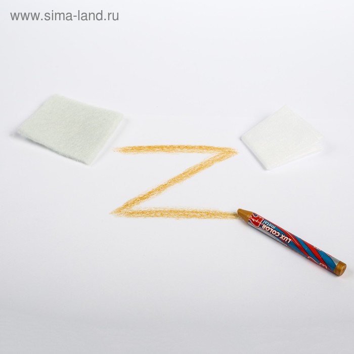 Восковой карандаш-корректор ZEBRA METAL от сколов и царапин, с аппликатором, золотистый - Фото 1