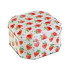 Шкатулка металл "Клубника" 5,8х10х10 см - Фото 1