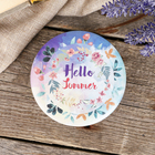 Шкатулка металл круглая "Лето" 4х10,7х10,7 см - Фото 3