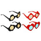Карнавальные очки детские "Масти" красно-черные, цвета МИКС - Фото 2