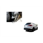Защита заднего бампера d57 Rival для Hyundai Santa Fe III 2012-2016, нерж. сталь, R.2306.009 - Фото 3