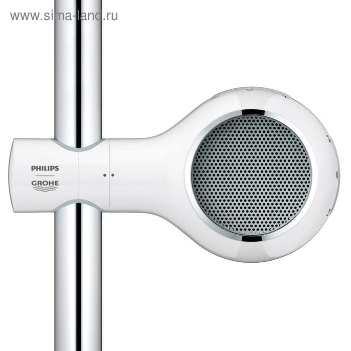 Портативная колонка GROHE Aquatunes, 2Вт, Li-Ion 500 mAh, крепление для душа,белая - Фото 1