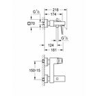 Смеситель для ванны GROHE Eurocube - Фото 3