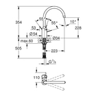 Смеситель для мойки GROHE Eurosmart Cosmopolitan, с высоким изливом - Фото 2