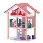 Трёхэтажный домик для куклы «Роза Хутор» с 14 предметами мебели - Фото 5