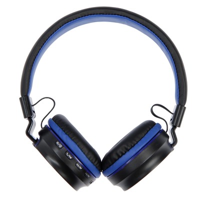 УЦЕНКА Беспроводные наушники HQ-3, складные, микрофон, слот microSD, чёрно-синие