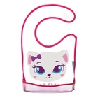 Нагрудник для кормления M&B «Котёнок» непромокаемый на липучке, с карманом, МИКС - Фото 2