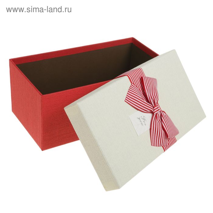 Набор коробок 3 в 1 "Для тебя", цвет красный, 40 х 32 х 15 - 26 х 14 х 11 см - Фото 1