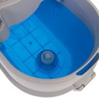 Швабра с отжимом и ведро с металлической центрифугой 10 л, запасная насадка из микрофибры, дозатор, цвет МИКС - Фото 5